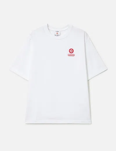 Casablanca Montagne Sportif Oversized T-shirt In White