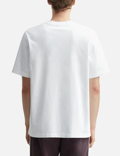 Casablanca White Cotton Short-sleeved T-shirt With Graphic Print In White