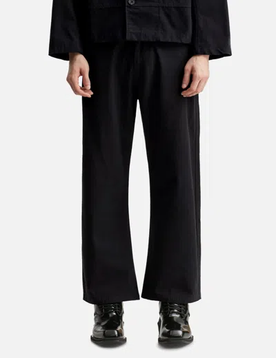 Observe Reverse Twill Barrel Pant In Black