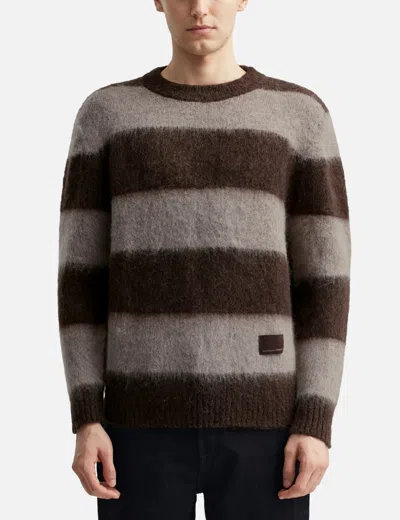 Observe Wool Mohair Striped Knit Sweater In Multi