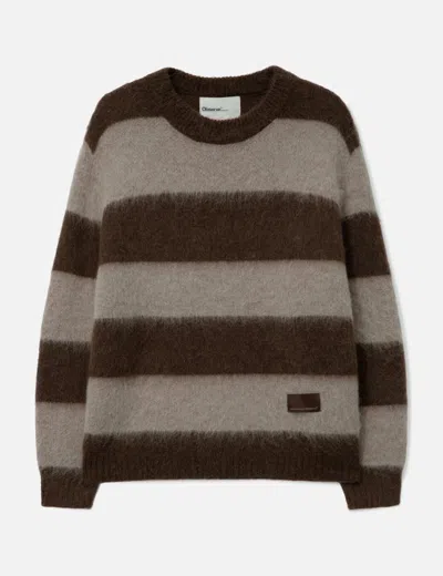 Observe Wool Mohair Striped Knit Sweater In Multi