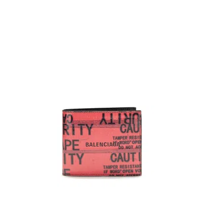 Balenciaga Tape Type Square Folded Wallet In Multi
