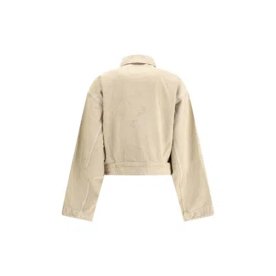 Balenciaga Women Workwear Crop Jacket In Neutral