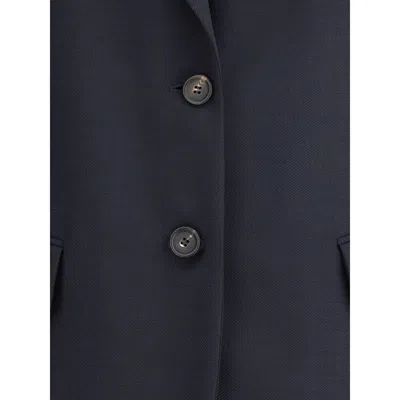 Brunello Cucinelli Women Virgin Wool Blazer In Blue