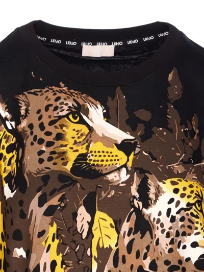 Liu •jo T-shirt Liu Jo Woman Color Multicolor In Black