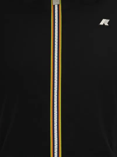 K-way Reversible Slim Fit Jacket With Waterproof And Windproof Sides In Black