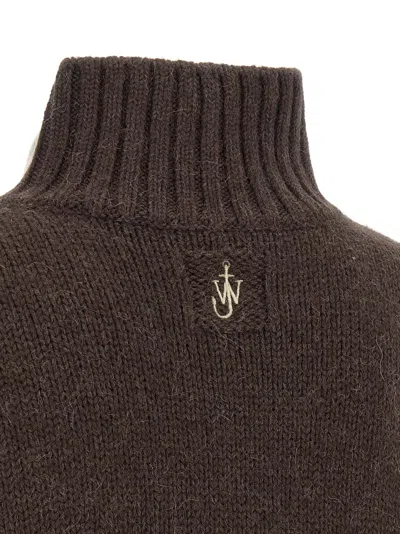 Jw Anderson Two Tone Patch Pocket Sweater In Multi