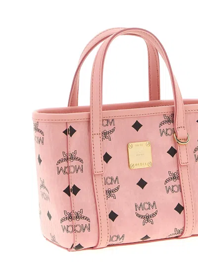 Mcm Mini Tote Bag Toni Top-zip In Pink