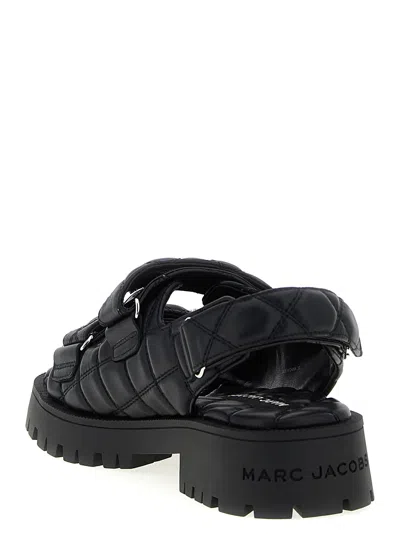 Marc Jacobs The Quilted Sunny Sandals In Black