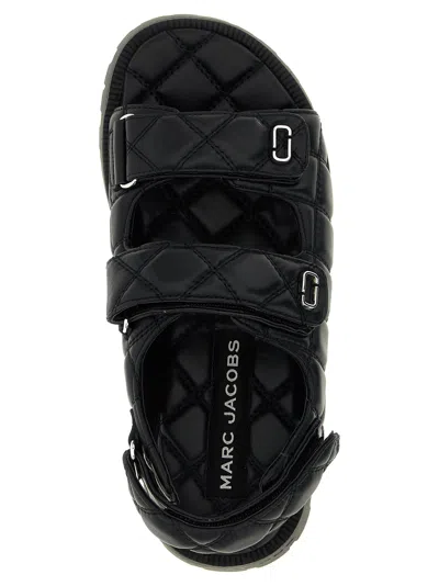 Marc Jacobs The Quilted Sunny Sandals In Black