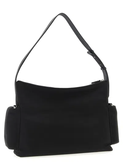 Mcm Borsa A Spalla Aren In Tessuto Nero Donna In Black