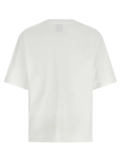 Casablanca Oversized T-shirt With Dragonfly Floral Print In White