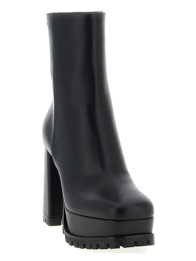 Gianvito Rossi Harlem High-heeled Ankle Boots In Black