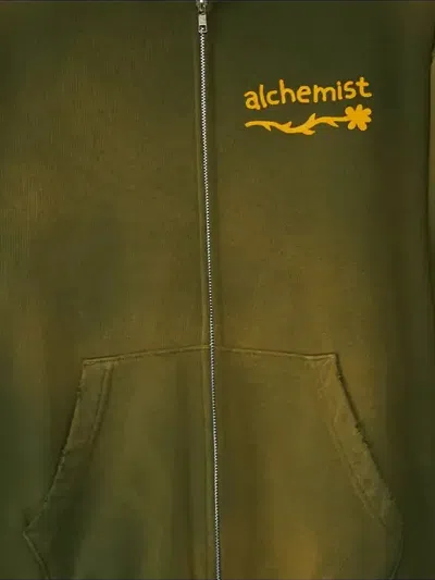 Alchemist Stadium Connor "moss Green" Jacket In Green