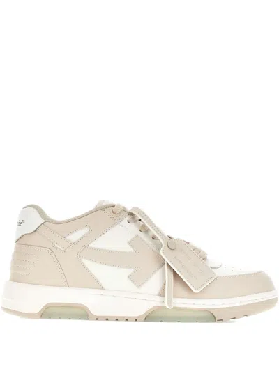 OUT OF OFFICE 皮质拼接运动鞋