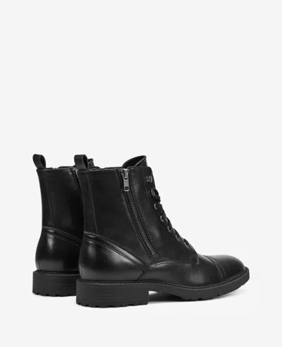 Reaction Kenneth Cole Reaction - Captain Cap Toe Double Side Zip Combat Boot In Black