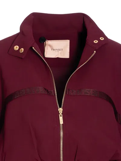 Twinset Chaqueta Casual - Rojo In Burgundy