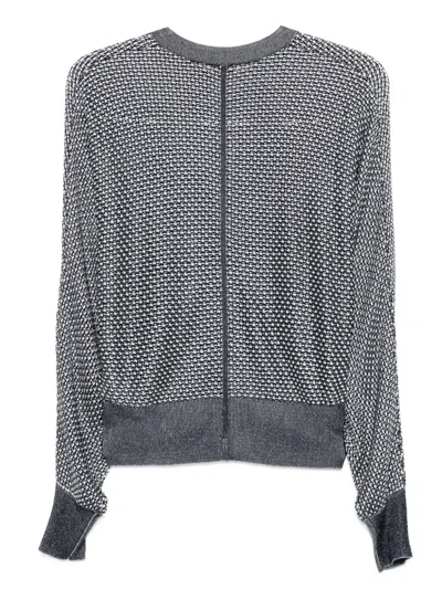 Hugo Boss Boss Furnari Textured Cardigan In Blue
