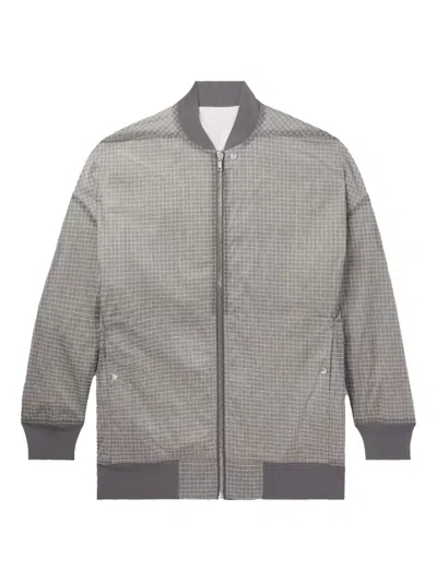格纹图案飞行员夹克
