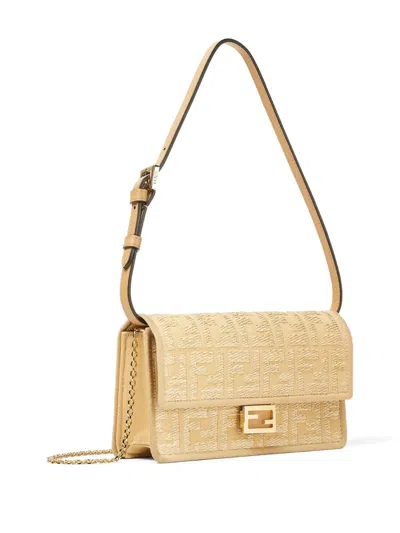 Fendi Wallet On Chain Accessories In Neutral