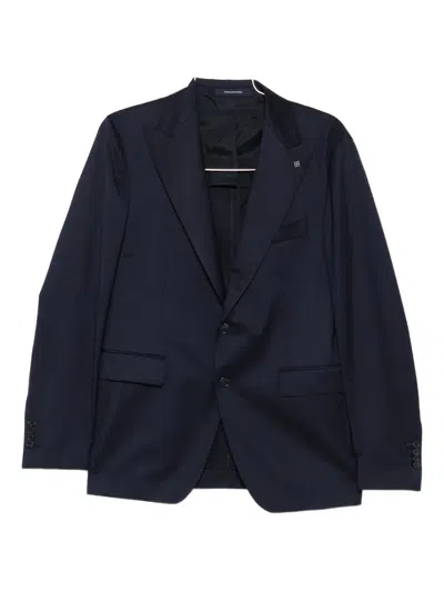Tagliatore Wool Two-button Suit In Blue