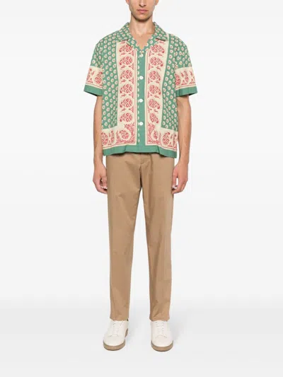 Tagliatore P-garcon Tapered Trousers In Brown