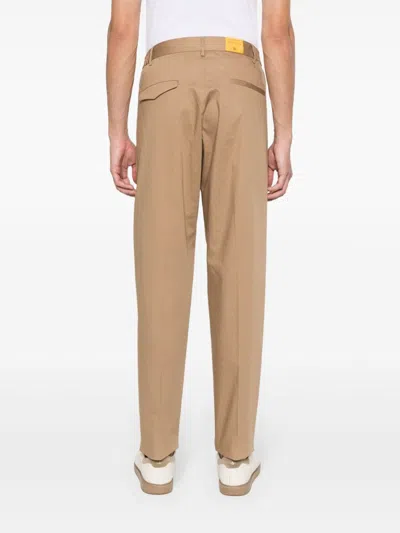 Tagliatore P-garcon Tapered Trousers In Brown