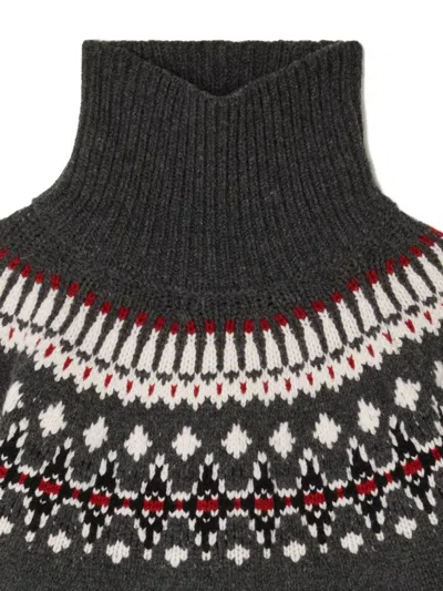 Alanui Sweet Winter Fair Isle Turtleneck Sweater In Multi