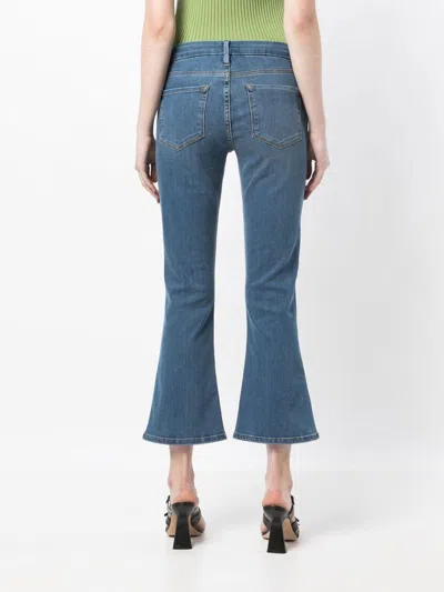 Frame The Reboot Crop Bootcut Jeans In Blue