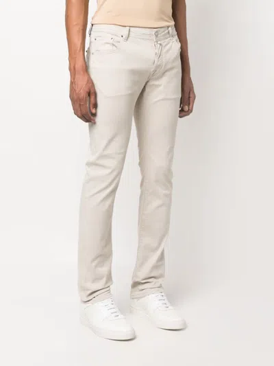 Jacob Cohen Cotton Blend Straight Jeans In White