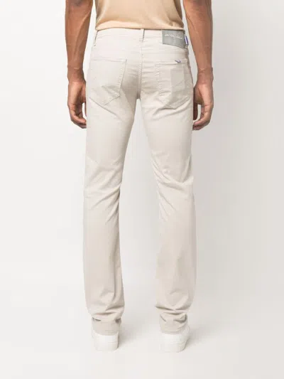 Jacob Cohen Cotton Blend Straight Jeans In White