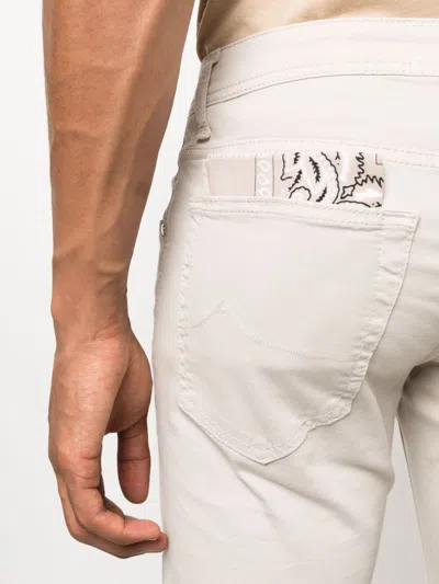 Jacob Cohen Cotton Blend Straight Jeans In White