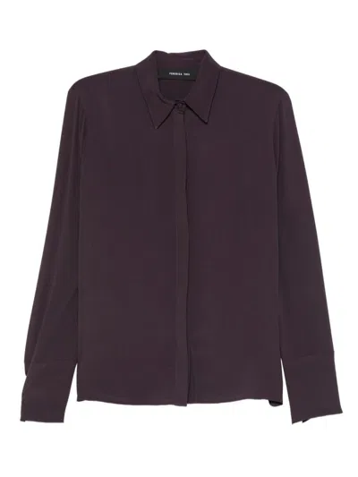 Federica Tosi Button-down Shirt In Purple
