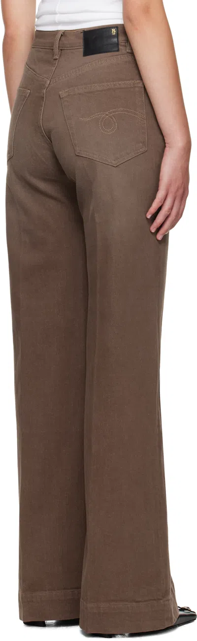R13 Flared Jeans In Brown
