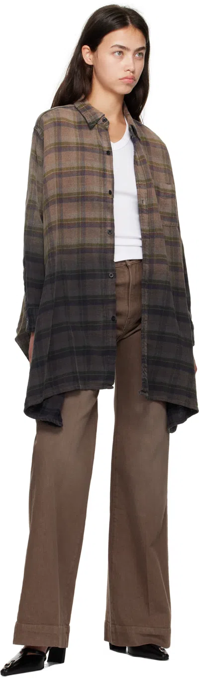R13 Flared Jeans In Brown