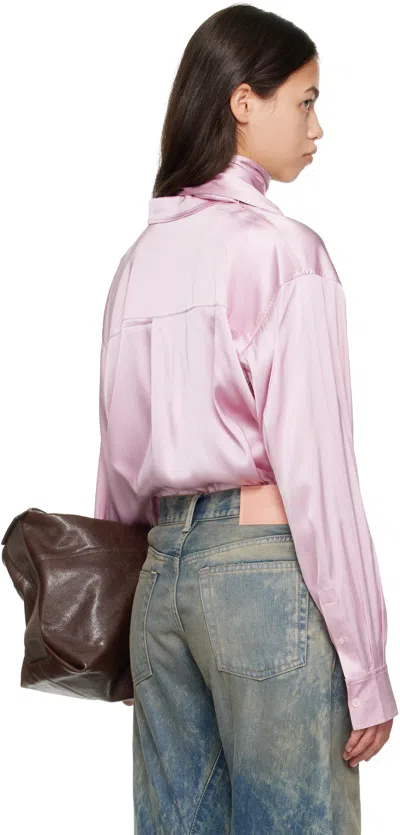 Acne Studios Pink Layered Satin Blouse
