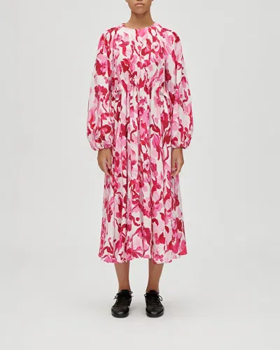 Stine Goya Double Buckle Raglan Midi Dress In Multi