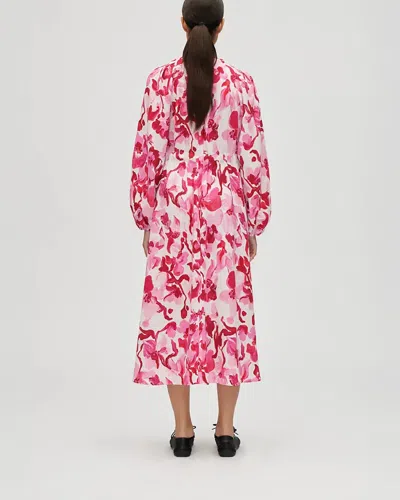 Stine Goya Double Buckle Raglan Midi Dress In Multi