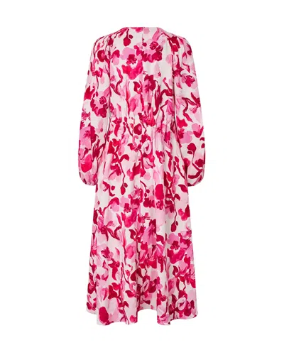 Stine Goya Double Buckle Raglan Midi Dress In Multi