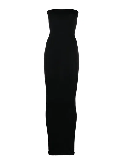 Wolford Fatal Cut Out Midi Dress In Black