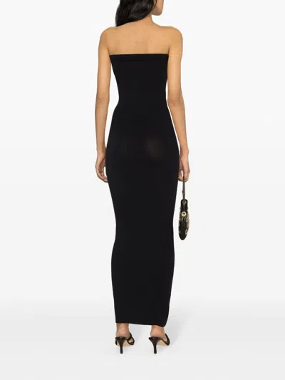 Wolford Fatal Cut Out Midi Dress In Black