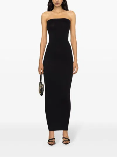 Wolford Fatal Cut Out Midi Dress In Black