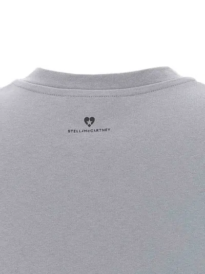 Stella Mccartney Lovestruck Logo Cotton T-shirt In Gray