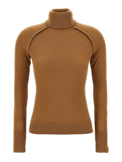 Victoria Beckham 'piping' Sweater In Sand