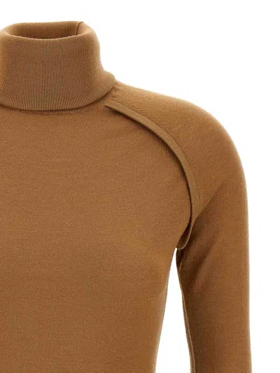 Victoria Beckham 'piping' Sweater In Sand