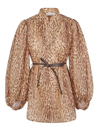 Zimmermann Cascadian Tunic In Brown