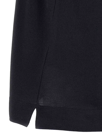 Zegna Men's Piquet Polo T-shirt In Black