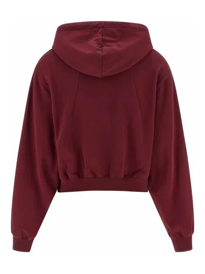 Rotate Birger Christensen Rotate Birgerchristensen Terry Back Hoodie In Red