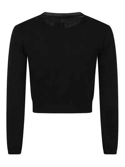 Charlott Soft Wool Jacket With Button-down Front In Black