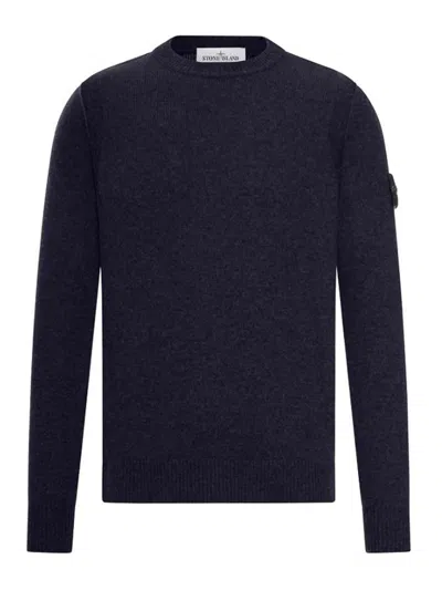 Stone Island Wool Crewneck Sweater In Multi